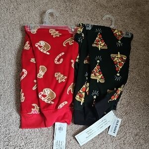 Old Navy Red and Black Fleece Pajama Pants Set Size Medium Boys  BUNDLE ONLY